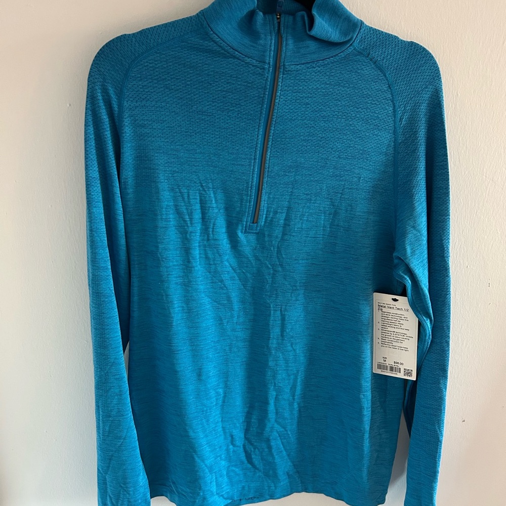 Lululemon New With Tags: Blue Quarter-Zip Pullover